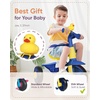 image:imageKRIDDO 2 in 1 Kids Tricycles Age 18 Month to 3 Years EVA Wheels Upgraded Trikes Gift for Toddlers 2 to 3 Year Old with Push Handle and Duck Bell BlueEva Wheelblue