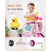 image:imageKRIDDO 2 in 1 Kids Tricycles Age 18 Month to 3 Years EVA Wheels Upgraded Trikes Gift for Toddlers 2 to 3 Year Old with Push Handle and Duck Bell BlueEva Wheelpink
