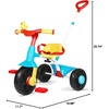 image:imageKRIDDO 2 in 1 Kids Tricycles Age 18 Month to 3 Years EVA Wheels Upgraded Trikes Gift for Toddlers 2 to 3 Year Old with Push Handle and Duck Bell BlueLight Blue