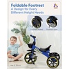 image:imageKRIDDO 2in1 Toddler Tricycle for Ages 18 Months to 5 Years Old  Extended Push Handle for Effortless Push Gift Trike for Toddler 3 to 5 Year Kids Tricycle with Foldable Front Footrest WhiteBlue