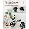 image:imageKRIDDO 2in1 Toddler Tricycle for Ages 18 Months to 5 Years Old  Extended Push Handle for Effortless Push Gift Trike for Toddler 3 to 5 Year Kids Tricycle with Foldable Front Footrest WhiteWhite