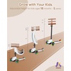 image:imageKRIDDO 3in1 Scooter for Kids Ages 15 Years Old Folding Scooter with 3 Lighted Wheels Wide Standing Board Adjustable Height LearntoSteer Handlebar for Indoor and Outdoor3in1 White
