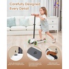 image:imageKRIDDO 3in1 Scooter for Kids Ages 15 Years Old Folding Scooter with 3 Lighted Wheels Wide Standing Board Adjustable Height LearntoSteer Handlebar for Indoor and Outdoor3in1 White