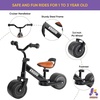 image:imageKRIDDO Baby Balance Bike Mini Cruiser Design with Wide PU Wheels for 13 Year Olds Ideal First Birthday Gift and Baby Toy PinkBblack