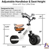 image:imageKRIDDO Baby Balance Bike Mini Cruiser Design with Wide PU Wheels for 13 Year Olds Ideal First Birthday Gift and Baby Toy PinkBwhite