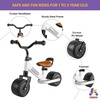 image:imageKRIDDO Baby Balance Bike Mini Cruiser Design with Wide PU Wheels for 13 Year Olds Ideal First Birthday Gift and Baby Toy PinkBwhite