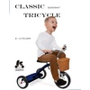 image:imageKRIDDO Classic All Metal Toddler Trike Gift for Boys and Girls Ages 2 to 4 Year Old Tricycle for 1 to 3 Year Olds Sturdy Rear Deck Deluxe Steer and Ergonomics Grip Indoor and Outdoor BlueBlue