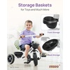 image:imageKRIDDO Kids Tricycles Age 24 Month to 4 Years Toddler Kids Trike for 25 to 5 Year Old Gift Toddler Tricycles for 24 Year Olds Trikes for Toddlers PurpleWhite