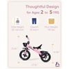 image:imageKRIDDO Kids Tricycles Age 24 Month to 4 Years Toddler Kids Trike for 25 to 5 Year Old Gift Toddler Tricycles for 24 Year Olds Trikes for Toddlers PurplePink Sport