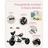 image:imageKRIDDO Kids Tricycles Age 24 Month to 4 Years Toddler Kids Trike for 25 to 5 Year Old Gift Toddler Tricycles for 24 Year Olds Trikes for Toddlers PurpleWhite Sport