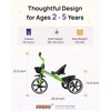 image:imageKRIDDO Kids Tricycles Age 24 Month to 4 Years Toddler Kids Trike for 25 to 5 Year Old Gift Toddler Tricycles for 24 Year Olds Trikes for Toddlers PurpleGreen