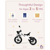 image:imageKRIDDO Kids Tricycles Age 24 Month to 4 Years Toddler Kids Trike for 25 to 5 Year Old Gift Toddler Tricycles for 24 Year Olds Trikes for Toddlers PurpleWhite Sport