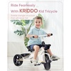image:imageKRIDDO Kids Tricycles Age 24 Month to 4 Years Toddler Kids Trike for 25 to 5 Year Old Gift Toddler Tricycles for 24 Year Olds Trikes for Toddlers PurpleWhite Sport