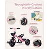 image:imageKRIDDO Kids Tricycles Age 24 Month to 4 Years Toddler Kids Trike for 25 to 5 Year Old Gift Toddler Tricycles for 24 Year Olds Trikes for Toddlers PurplePink Sport