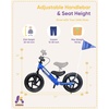 image:imageKRIDDO Pro Toddler Balance Bike 2 Year Old with Hand Brake and Kickstand 12 Inch Push Bicycle Gift Bike for 25 Boys Girls PinkBlue