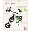 image:imageKRIDDO Pro Toddler Balance Bike 2 Year Old with Hand Brake and Kickstand 12 Inch Push Bicycle Gift Bike for 25 Boys Girls PinkGreen