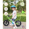 image:imageKRIDDO Pro Toddler Balance Bike 2 Year Old with Hand Brake and Kickstand 12 Inch Push Bicycle Gift Bike for 25 Boys Girls PinkGreen