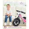 image:imageKRIDDO Pro Toddler Balance Bike 2 Year Old with Hand Brake and Kickstand 12 Inch Push Bicycle Gift Bike for 25 Boys Girls PinkPink