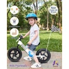 image:imageKRIDDO Pro Toddler Balance Bike 2 Year Old with Hand Brake and Kickstand 12 Inch Push Bicycle Gift Bike for 25 Boys Girls PinkWhite
