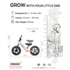 image:imageKRIDDO Toddler Balance Bike 2 Year Old Age 18 Months to 5 Years Old 12 Inch Push Bicycle with Customize Plate 3 Sets of Stickers Included Gift Bike for 23 Boys Girls GreenPinka