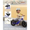 image:imageKRIDDO Toddler Balance Bike 2 Year Old Age 18 Months to 5 Years Old 12 Inch Push Bicycle with Customize Plate 3 Sets of Stickers Included Gift Bike for 23 Boys Girls GreenBlue