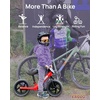 image:imageKRIDDO Toddler Balance Bike 2 Year Old Age 18 Months to 5 Years Old 12 Inch Push Bicycle with Customize Plate 3 Sets of Stickers Included Gift Bike for 23 Boys Girls GreenRed
