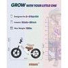 image:imageKRIDDO Toddler Balance Bike 2 Year Old Age 18 Months to 5 Years Old 12 Inch Push Bicycle with Customize Plate 3 Sets of Stickers Included Gift Bike for 23 Boys Girls GreenWhite Led