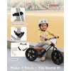 image:imageKRIDDO Toddler Balance Bike 2 Year Old Age 18 Months to 5 Years Old 12 Inch Push Bicycle with Customize Plate 3 Sets of Stickers Included Gift Bike for 23 Boys Girls GreenBlack