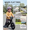 image:imageKRIDDO Toddler Balance Bike 2 Year Old Age 18 Months to 5 Years Old 12 Inch Push Bicycle with Customize Plate 3 Sets of Stickers Included Gift Bike for 23 Boys Girls GreenMatte Black