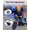 image:imageKRIDDO Toddler Balance Bike 2 Year Old Age 18 Months to 5 Years Old 12 Inch Push Bicycle with Customize Plate 3 Sets of Stickers Included Gift Bike for 23 Boys Girls GreenBlack Led