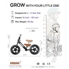 image:imageKRIDDO Toddler Balance Bike 2 Year Old Age 18 Months to 5 Years Old 12 Inch Push Bicycle with Customize Plate 3 Sets of Stickers Included Gift Bike for 23 Boys Girls GreenBlack