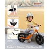 image:imageKRIDDO Toddler Balance Bike 2 Year Old Age 18 Months to 5 Years Old 12 Inch Push Bicycle with Customize Plate 3 Sets of Stickers Included Gift Bike for 23 Boys Girls GreenOrange