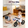 image:imageKRIDDO Toddler Balance Bike 2 Year Old Age 18 Months to 5 Years Old 12 Inch Push Bicycle with Customize Plate 3 Sets of Stickers Included Gift Bike for 23 Boys Girls GreenBlack Led