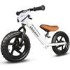 image:imageKRIDDO Toddler Balance Bike 2 Year Old Age 18 Months to 5 Years Old 12 Inch Push Bicycle with Customize Plate 3 Sets of Stickers Included Gift Bike for 23 Boys Girls GreenWhite