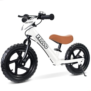 image:imageKRIDDO Pro Toddler Balance Bike 2 Year Old with Hand Brake and Kickstand 12 Inch Push Bicycle Gift Bike for 25 Boys Girls PinkWhite