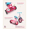 image:imageKRIDDO 3in1 Toddler Tricycle for Kids 18 Months to 3 Years Tricycle for 2 Years with Parent Steering Extra Wide Seat Large Basket EasytoCarry Seat Gift for Boys and Girls Age 23 Pink3in1 Pink
